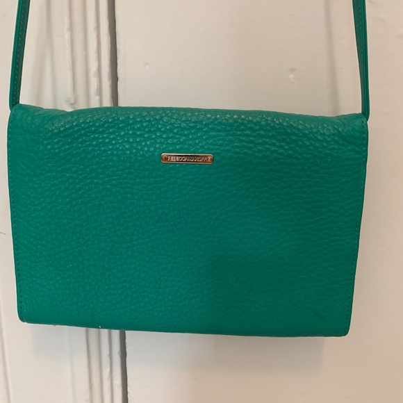 Rebecca Minkoff Turquoise Clutch w Strap - Picture 3 of 6